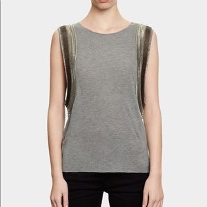 All Saints Metal Embellished Top